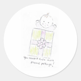 Kostbaar pakket ronde sticker