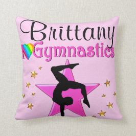 KOSTBAAR ROZE GEPERSONALISEERD GYMNASTIEKKUSSEN KUSSEN