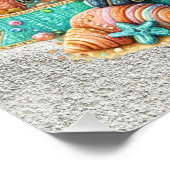 kostbaar Zee schildpad thema Perfect Poster (Hoek)