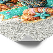 kostbaar Zee schildpad thema Poster (Hoek)