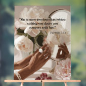 "Kostbaarder dan robijnen" Acryl Bord (Neutraal)