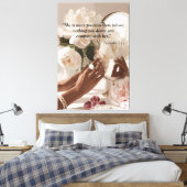 "Kostbaarder dan robijnen" Canvas Afdruk (Insitu (Slaapkamer))