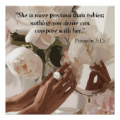 "Kostbaarder dan robijnen" Perfect Poster (Voorkant)