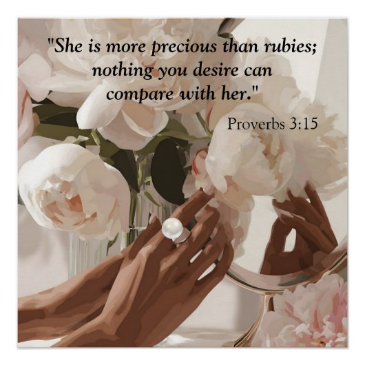 "Kostbaarder dan robijnen" Perfect Poster (Voorkant)