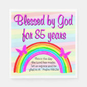 KOSTBARE 85E VERJAARDAG GEBEDSSERVETTEN SERVET (Voorkant)