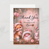 Kostbare Baby, Baby shower Dank u Kaarten (Voorkant / Achterkant)