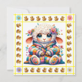 Kostbare Baby Dieren Thema - Uitnodiging (Voorkant)