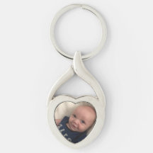 kostbare Baby foto Sleutelhanger zilveren hart Sja