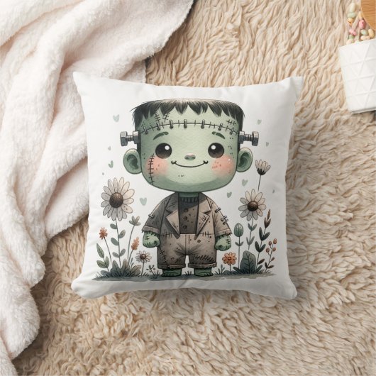 Kostbare Baby Frankenstein met Wildflowers | Schat Kussen (Deken)
