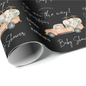 kostbare Baby op weg naar Baby shower Cadeaupapier (Rol Hoek)