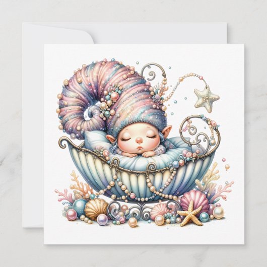 Kostbare baby thema - Uitnodiging (Voorkant)