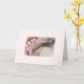 kostbare Baby-vingers Kaart (Gele Bloem)