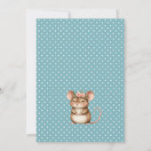 Kostbare bosdieren Baby Shower Kaart (Achterkant)