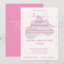 Kostbare bundel meisje babyshower uitnodiging