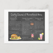 Kostbare charmes van ouderschap Menu (Voorkant)