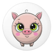 Kostbare dieren thema keramische knop (Voorkant)