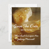 Kostbare Edelstenen Fotobruiloft Save the Date Aankondigingskaart (Voorkant / Achterkant)