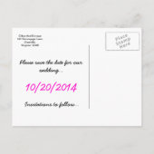 Kostbare Edelstenen Fotobruiloft Save the Date Aankondigingskaart (Achterkant)