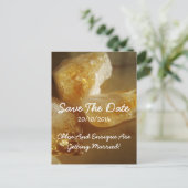 Kostbare Edelstenen Fotobruiloft Save the Date Aankondigingskaart (Staand voorkant)