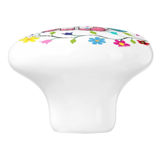 kostbare eenhoorns keramische knop (Zijkant)