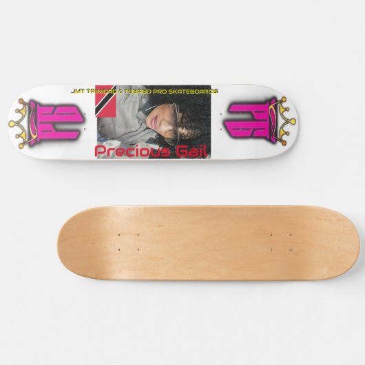 KOSTBARE GAIL. JMT 8 1/4"Skateboarddek Persoonlijk Skateboard (Horizontaal)
