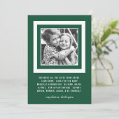 Kostbare geschenken | 5x7 groen | Foto Feestdagenkaart (Staand voorkant)