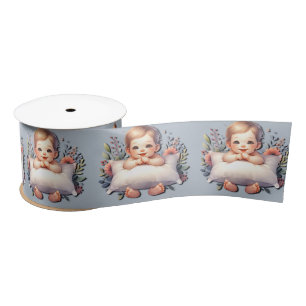 Kostbare Handen Baby Boy Satin Ribbon Satijnen Lint