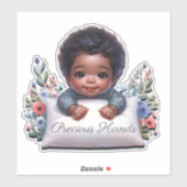 Kostbare Handen Baby Boy Sticker (Vel)