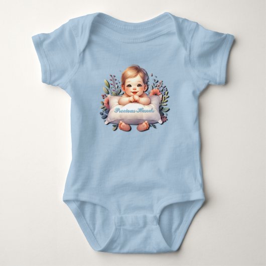 Kostbare Handjes Baby Jongen Romper (Voorkant)