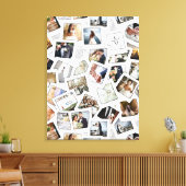 Kostbare Herinneringen 30 Foto Collage Wit ID1065 Canvas Afdruk (Insitu (Woonkamer))