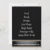 Kostbare Kerstman Kerstfeest Uitnodiging (Achterkant)