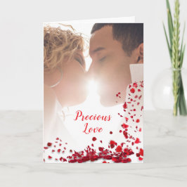 Kostbare Liefde - Rozen - Koppel dat zoent Bedankkaart