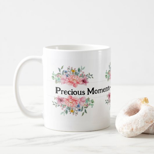 Kostbare momenten Koffie Thee & Bloemen Mok (Met donut)