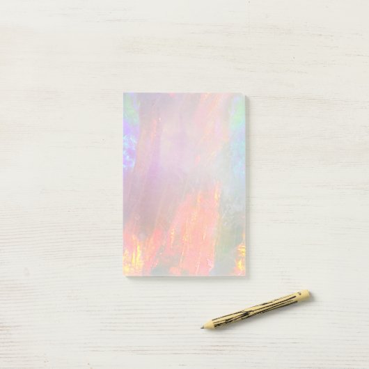 Kostbare opaal post-it® notes (Op bureau)