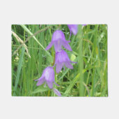 Kostbare Paarse Bel Bloemen Deurmat (Voorkant)