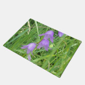 Kostbare Paarse Bel Bloemen Deurmat (Schuin)