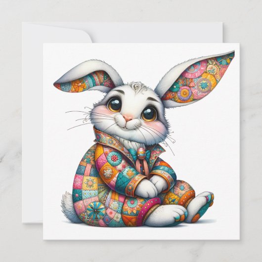 kostbare paashaas thema uitnodiging (Voorkant)