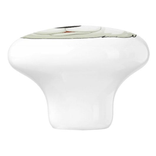 kostbare panda keramische knoppen (Zijkant)