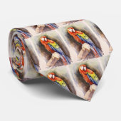 Kostbare Papegaai Knoop Stropdas (Opgerold)
