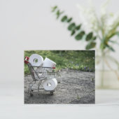 Kostbare papierwinkel voor toiletpapier briefkaart (Staand voorkant)