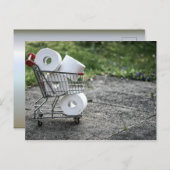 Kostbare papierwinkel voor toiletpapier briefkaart (Voorkant / Achterkant)