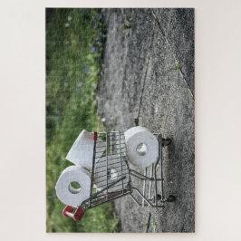 Kostbare papierwinkel voor toiletpapier legpuzzel
