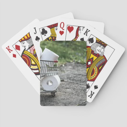 Kostbare papierwinkel voor toiletpapier pokerkaarten (Achterkant)