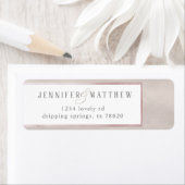 kostbare parel | Bruiloft retour adres label (Insitu)