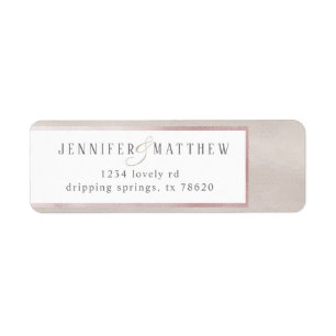 kostbare parel   Bruiloft retour adres label