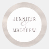 kostbare parel | Monogram Sticker (Voorkant)