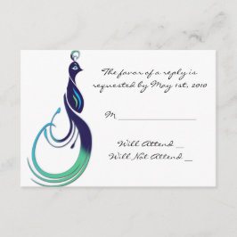 Kostbare Pauw in Paars, Groenblauw, Groen Antwoord