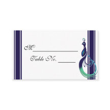 Kostbare Peacock in Paarse Blauwgroen en groene Pl