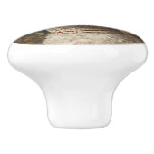 kostbare poedel keramische knop (Zijkant)