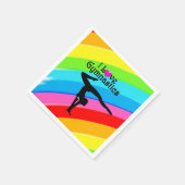 KOSTBARE REGENBOOG IK HIELD VAN GYMNASTIEK SERVETT SERVET (Hoek)